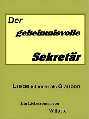 cover image of Der geheimnisvolle Sekretär